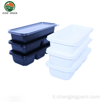 Contenitore per il pranzo in plastica a perdita di vellone alimentare per alimenti rettangolo